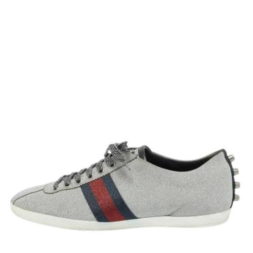 Gucci Vintage Pre-owned Tyg sneakers Gray, Herr