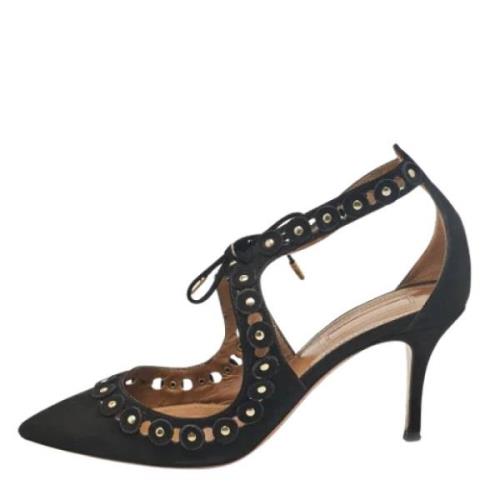 Aquazzura Pre-owned Pre-owned Mocka klackskor Black, Dam