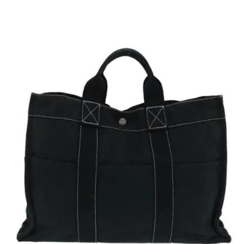 Hermès Vintage Pre-owned Canvas totevskor Black, Dam