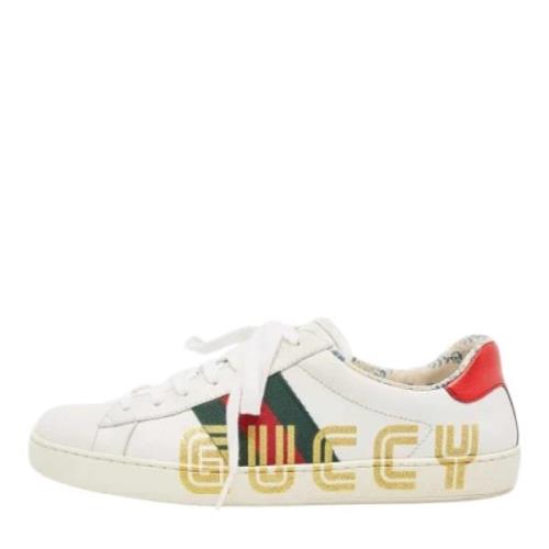 Gucci Vintage Pre-owned Laeder sneakers White, Herr