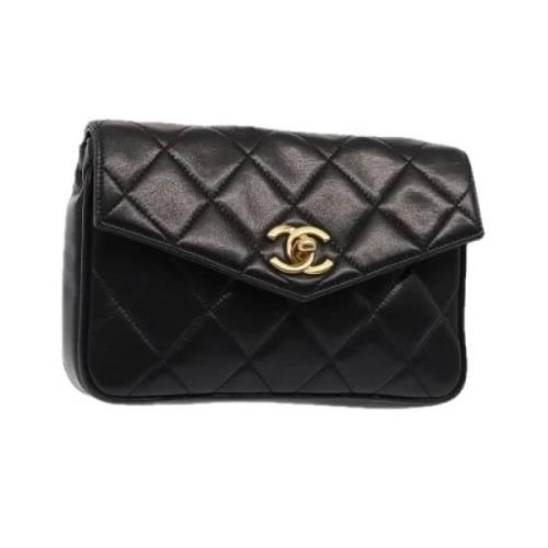 Chanel Vintage Pre-owned Laeder axelremsvskor Black, Dam