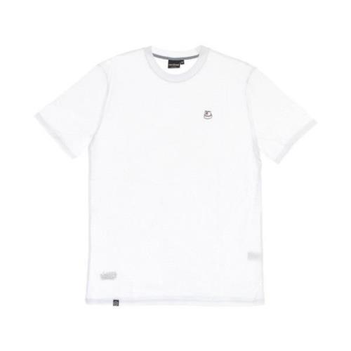 Dolly Noire Vit Tee med Broderad Logotyp White, Herr