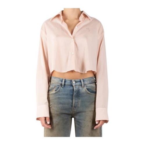 Acne Studios Puderrosa Bomullsskjorta Pink, Dam