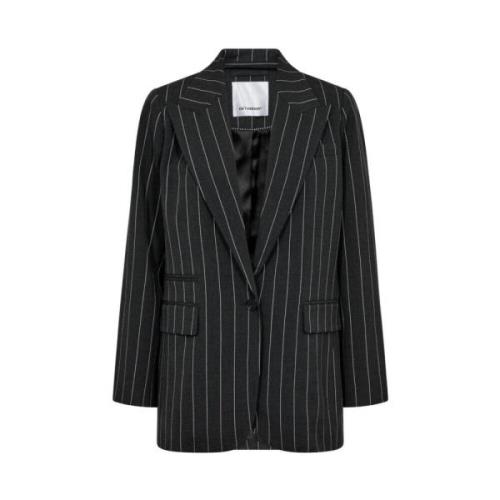 Co'Couture Antracit Klassisk Blazer för Stilfull Garderob Gray, Dam