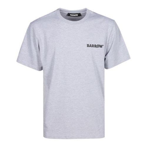 Barrow Bomull T-shirt med Logotyptryck Gray, Herr