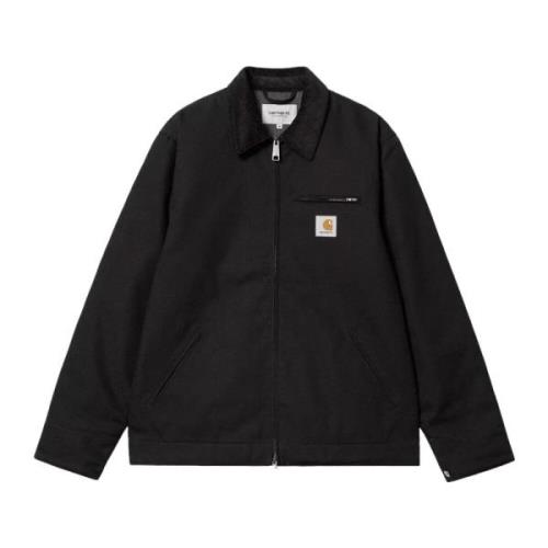 Carhartt Wip Detroit Zip Canvas Jacka Svart Black, Herr