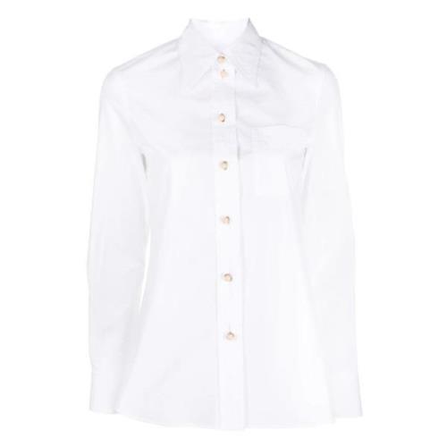 Lanvin Långärmad skjorta i Optic White White, Dam