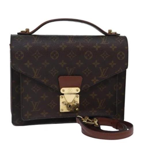 Louis Vuitton Vintage Pre-owned Canvas handvskor Brown, Dam