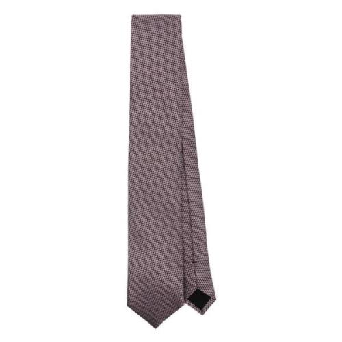 Hugo Boss Lyxig Sidenslips för Män Purple, Herr