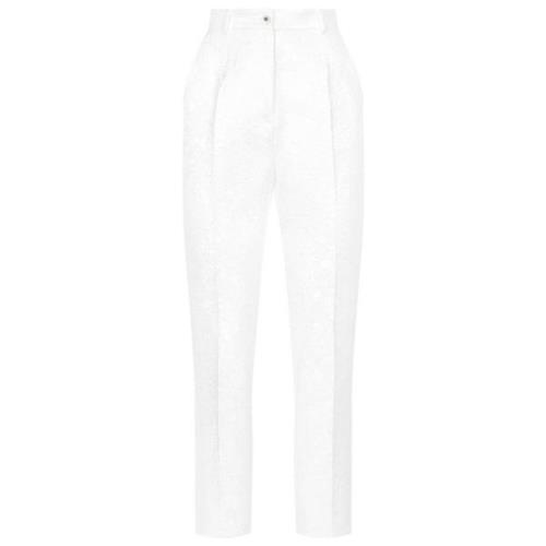 Dolce & Gabbana Stiliga byxor för män White, Dam