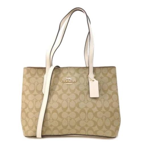 Coach Pre-owned Pre-owned Plast axelremsvskor Beige, Dam