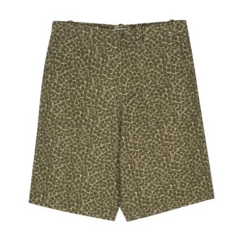 Maison Kitsuné Blommig Bermuda Shorts Green, Herr