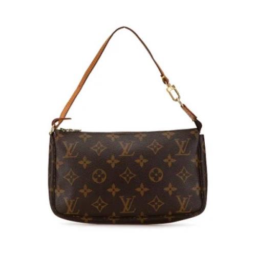 Louis Vuitton Vintage Pre-owned Canvas kuvertvskor Brown, Dam