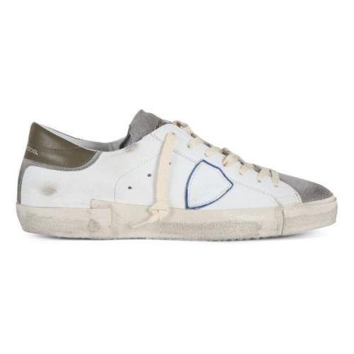 Philippe Model Vintage Läder Sneakers White, Herr