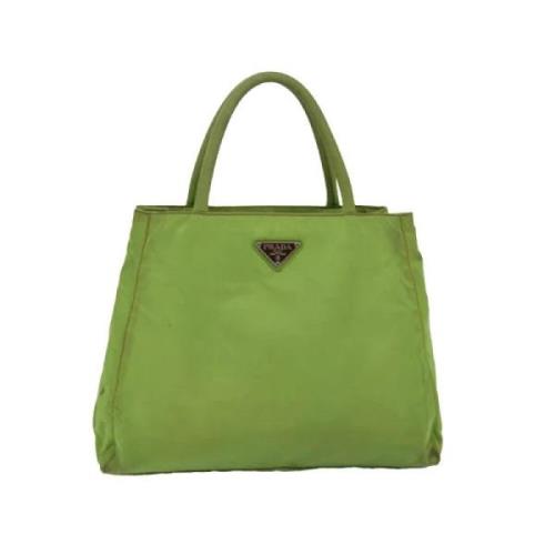 Prada Vintage Pre-owned Nylon prada-vskor Green, Dam