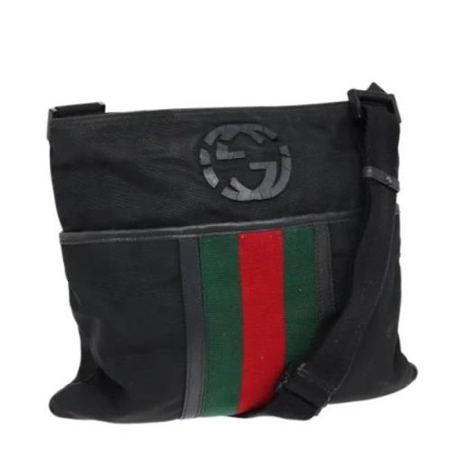 Gucci Vintage Pre-owned Nylon gucci-vskor Black, Dam