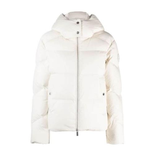 Woolrich Mjölkig Creme Kort Dunjacka White, Dam