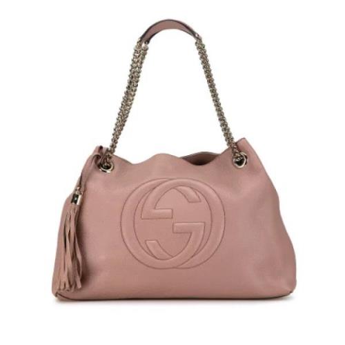 Gucci Vintage Pre-owned Laeder gucci-vskor Pink, Dam