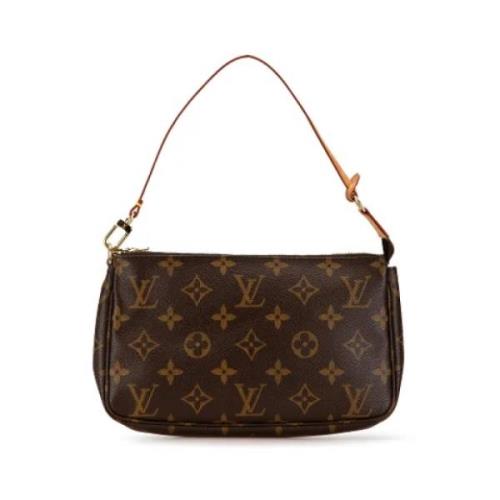 Louis Vuitton Vintage Pre-owned Canvas kuvertvskor Brown, Dam