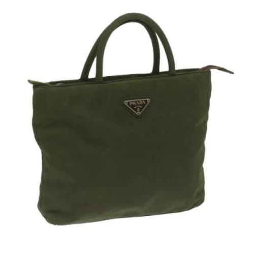 Prada Vintage Pre-owned Nylon prada-vskor Green, Dam