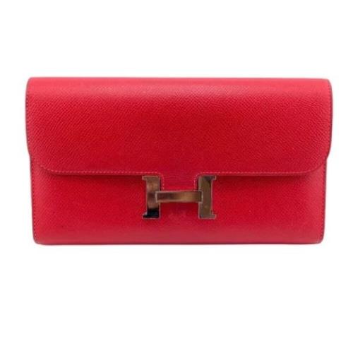 Hermès Vintage Pre-owned Laeder plnbcker Red, Dam