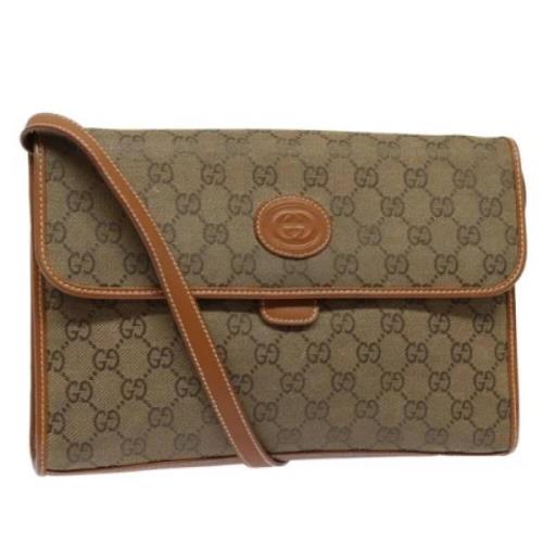 Gucci Vintage Pre-owned Canvas gucci-vskor Brown, Dam