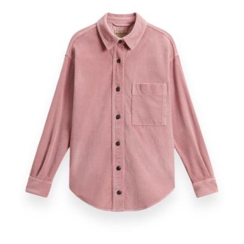 Woolrich Corduroy skjorta för män Pink, Dam