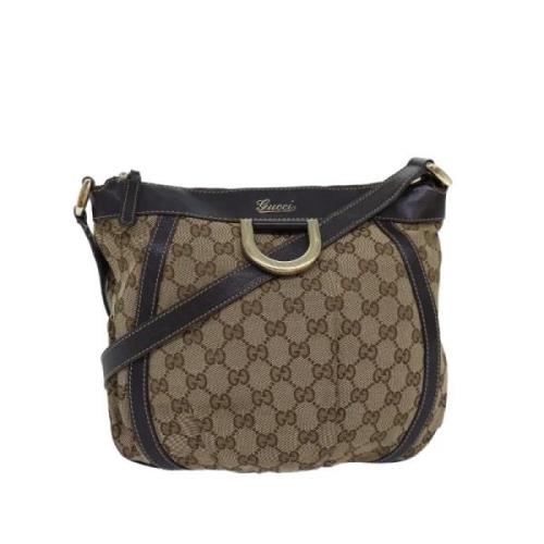 Gucci Vintage Pre-owned Canvas gucci-vskor Beige, Dam