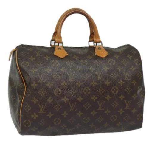 Louis Vuitton Vintage Pre-owned Canvas handvskor Brown, Dam