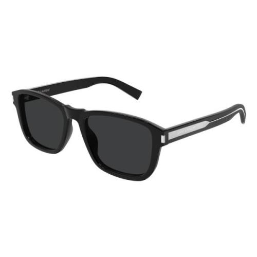 Saint Laurent Klassiska svarta solglasögon SL 710 Black, Herr