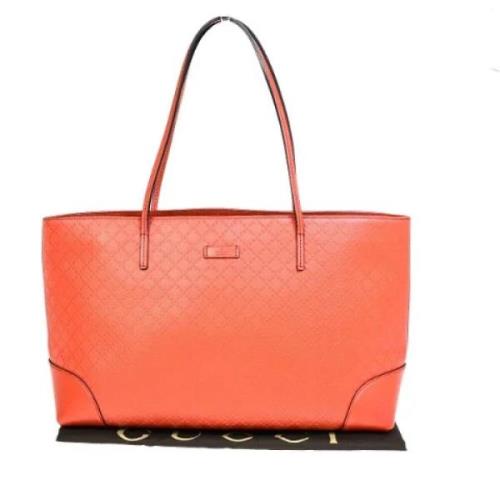 Gucci Vintage Pre-owned Laeder totevskor Orange, Dam