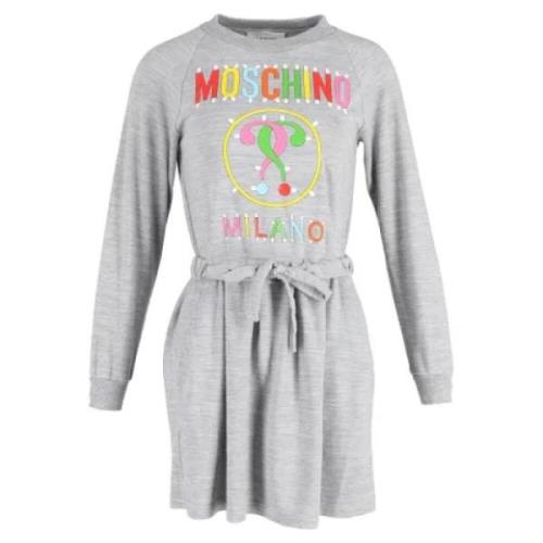 Moschino Pre-Owned Pre-owned Bomull klnningar Gray, Dam