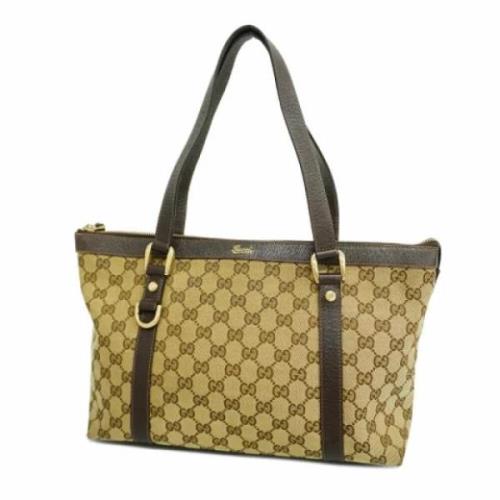 Gucci Vintage Pre-owned Canvas gucci-vskor Brown, Dam