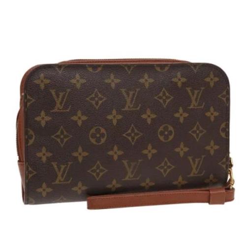 Louis Vuitton Vintage Pre-owned Canvas kuvertvskor Brown, Dam