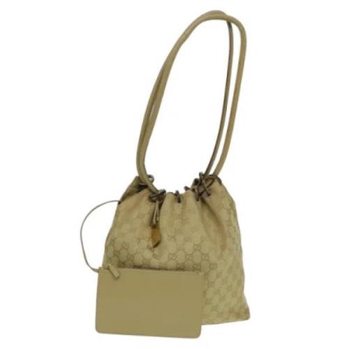 Gucci Vintage Pre-owned Canvas gucci-vskor Beige, Dam