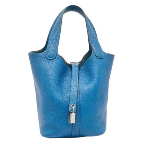 Hermès Vintage Pre-owned Laeder handvskor Blue, Dam