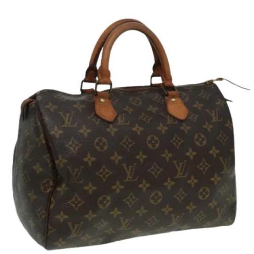 Louis Vuitton Vintage Pre-owned Canvas handvskor Brown, Dam