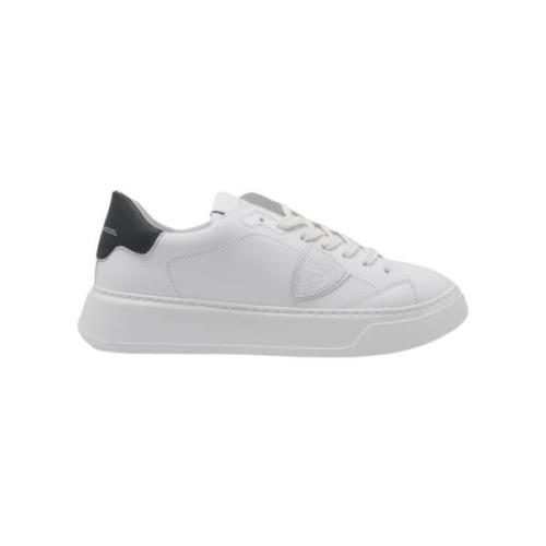 Philippe Model Lyxiga Vita Sneakers för Män White, Herr