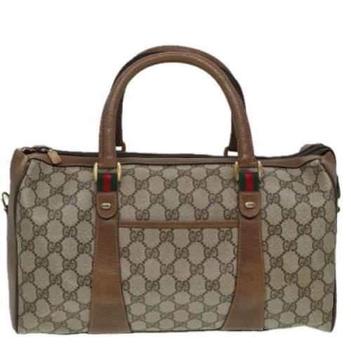 Gucci Vintage Pre-owned Laeder resvskor Beige, Dam