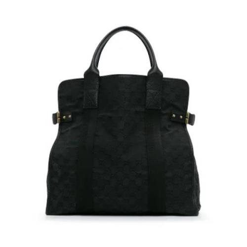 Gucci Vintage Pre-owned Canvas totevskor Black, Dam