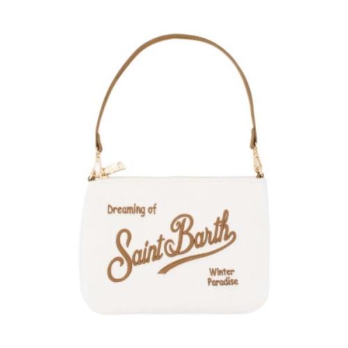 MC2 Saint Barth Stickat Design Handväska Organizer White, Dam