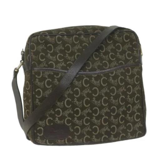 Celine Vintage Pre-owned Canvas celine-vskor Green, Dam