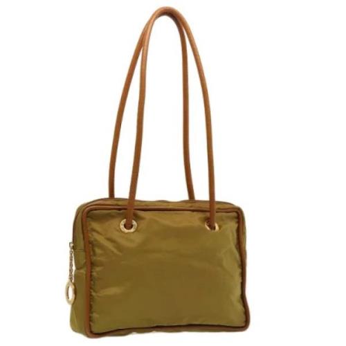 Celine Vintage Pre-owned Nylon celine-vskor Green, Dam