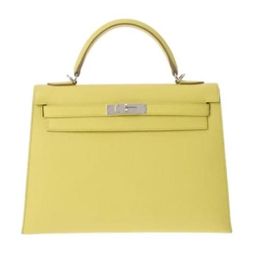 Hermès Vintage Pre-owned Laeder handvskor Yellow, Dam