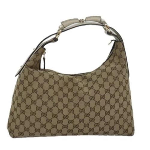 Gucci Vintage Pre-owned Canvas gucci-vskor Beige, Dam