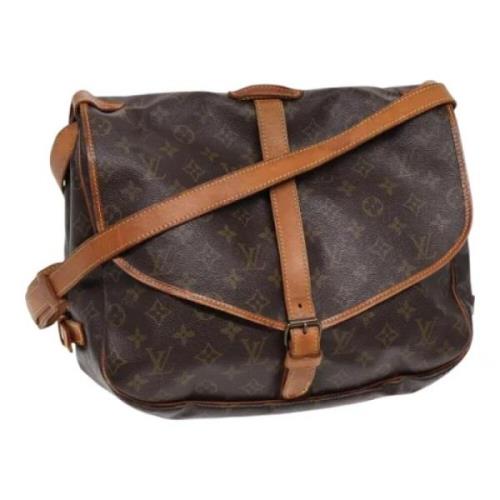 Louis Vuitton Vintage Pre-owned Canvas louis-vuitton-vskor Brown, Dam