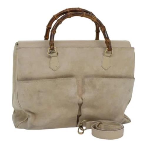 Gucci Vintage Pre-owned Mocka handvskor Beige, Dam