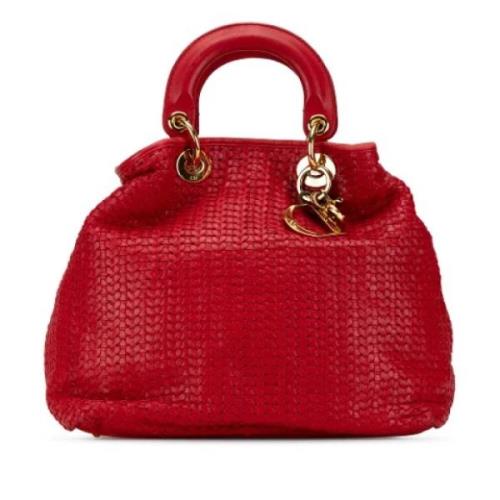 Dior Vintage Pre-owned Laeder handvskor Red, Dam