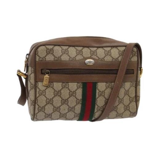 Gucci Vintage Pre-owned Laeder axelremsvskor Beige, Dam