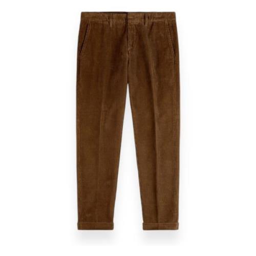 Fay Sammet Capri Byxor med 500 Ränder Brown, Herr